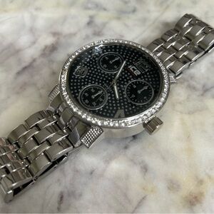 Ice master Silver Watch with Black Face